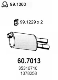 Амортизатор ASSO 60.7013