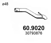 Труба выхлопного газа ASSO 60.9020