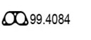 Прокладка, труба выхлопного газа ASSO 99.4084