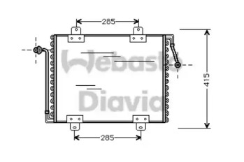 Конденсатор, кондиционер WEBASTO 82D0225056A