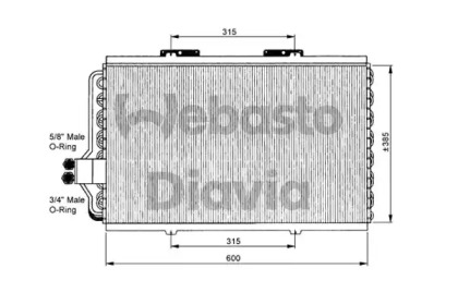 Конденсатор, кондиционер WEBASTO 82D0225062MS1A