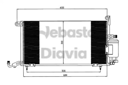 Конденсатор, кондиционер WEBASTO 82D0225071A