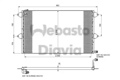 Конденсатор, кондиционер WEBASTO 82D0225100A