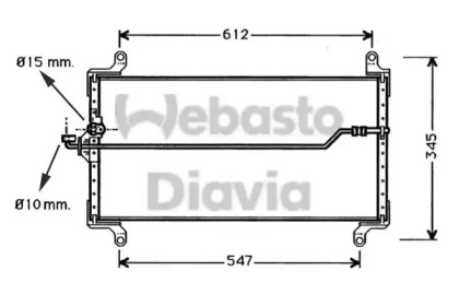 Конденсатор, кондиционер WEBASTO 82D0225257A