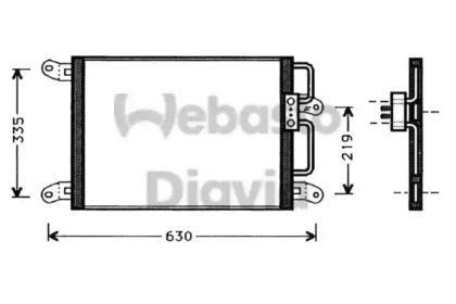 Конденсатор, кондиционер WEBASTO 82D0225263A