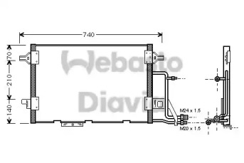 Конденсатор WEBASTO 82D0225455A