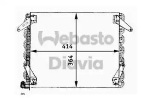 Конденсатор, кондиционер WEBASTO 82D0225636A