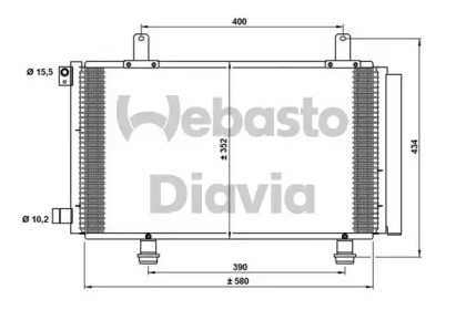 Конденсатор, кондиционер WEBASTO 82D0225695A