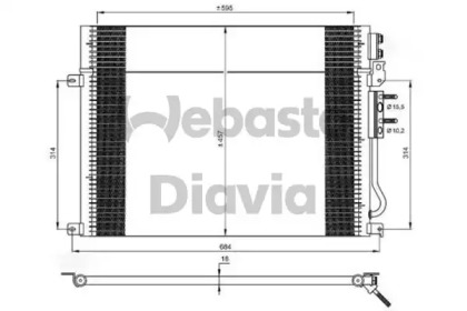 Конденсатор, кондиционер WEBASTO 82D0225709A