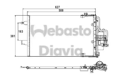 Конденсатор, кондиционер WEBASTO 82D0226211MA