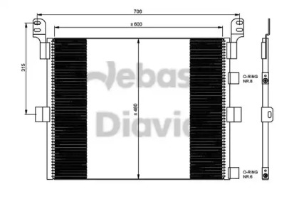 Конденсатор, кондиционер WEBASTO 82D0226247MA