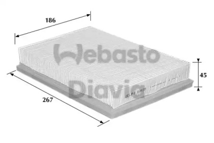 Фильтр, воздух во внутренном пространстве WEBASTO 82D0325130A