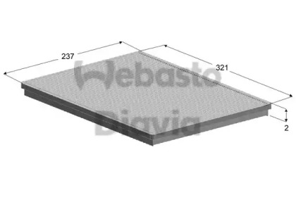 Фильтр, воздух во внутренном пространстве WEBASTO 82D0325137A