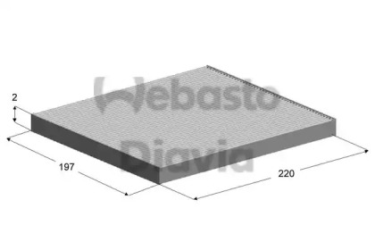 Фильтр, воздух во внутренном пространстве WEBASTO 82D0325148A