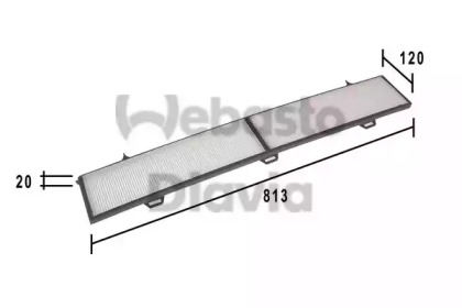 Фильтр, воздух во внутренном пространстве WEBASTO 82D0325184A