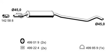 Амортизатор ERNST 011068