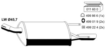 Амортизатор ERNST 011129