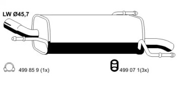 Амортизатор ERNST 011198