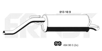 Амортизатор ERNST 013109