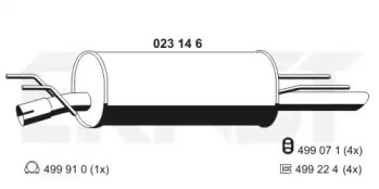 Амортизатор ERNST 023146