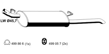 Амортизатор ERNST 033107