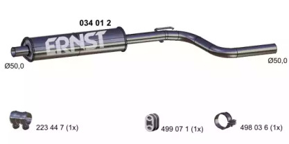 Амортизатор ERNST 034012