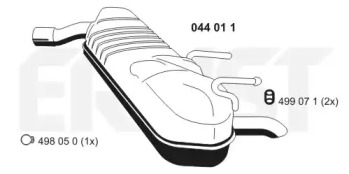 Амортизатор ERNST 044011