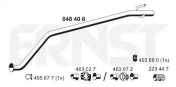 Труба выхлопного газа ERNST 048408