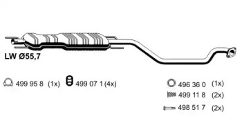 Амортизатор ERNST 054065