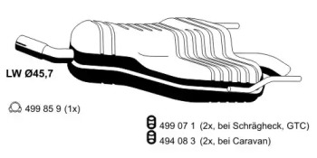 Амортизатор ERNST 054270