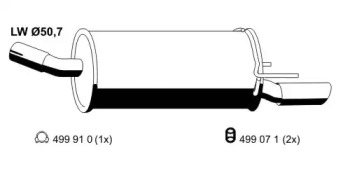 Амортизатор ERNST 055024