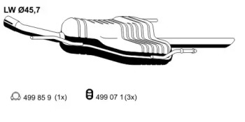 Амортизатор ERNST 055130