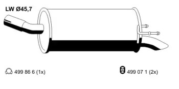 Амортизатор ERNST 055284