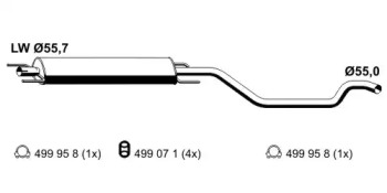 Амортизатор ERNST 056038