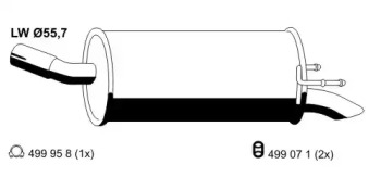 Амортизатор ERNST 056045