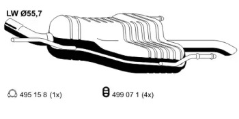 Амортизатор ERNST 056052