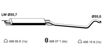 Амортизатор ERNST 056076