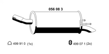 Амортизатор ERNST 056083