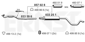 Амортизатор ERNST 057028