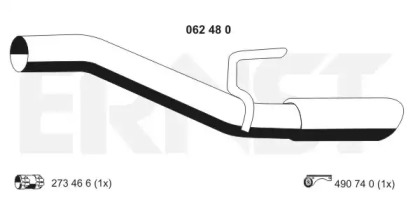 Трубка ERNST 062480