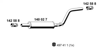 Амортизатор ERNST 140027