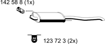 Амортизатор ERNST 142250