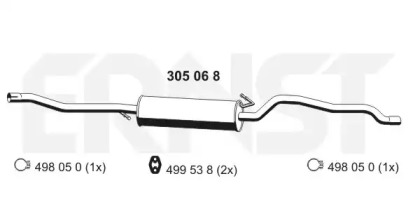 Амортизатор ERNST 305068