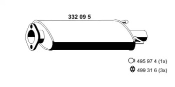 Амортизатор ERNST 332095