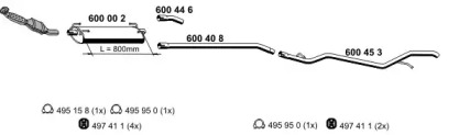 Система выпуска ОГ ERNST 340045