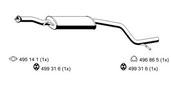 Амортизатор ERNST 344067