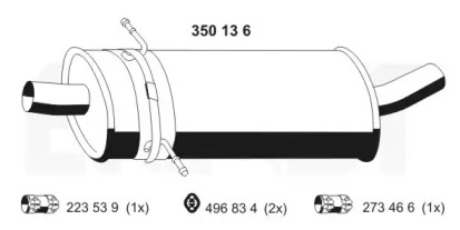 Амортизатор ERNST 350136