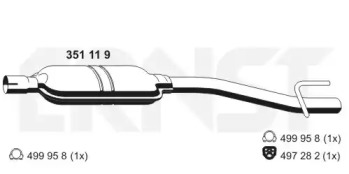 Амортизатор ERNST 351119