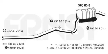 Амортизатор ERNST 366038