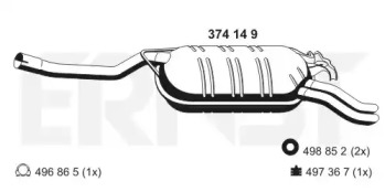 Амортизатор ERNST 374149